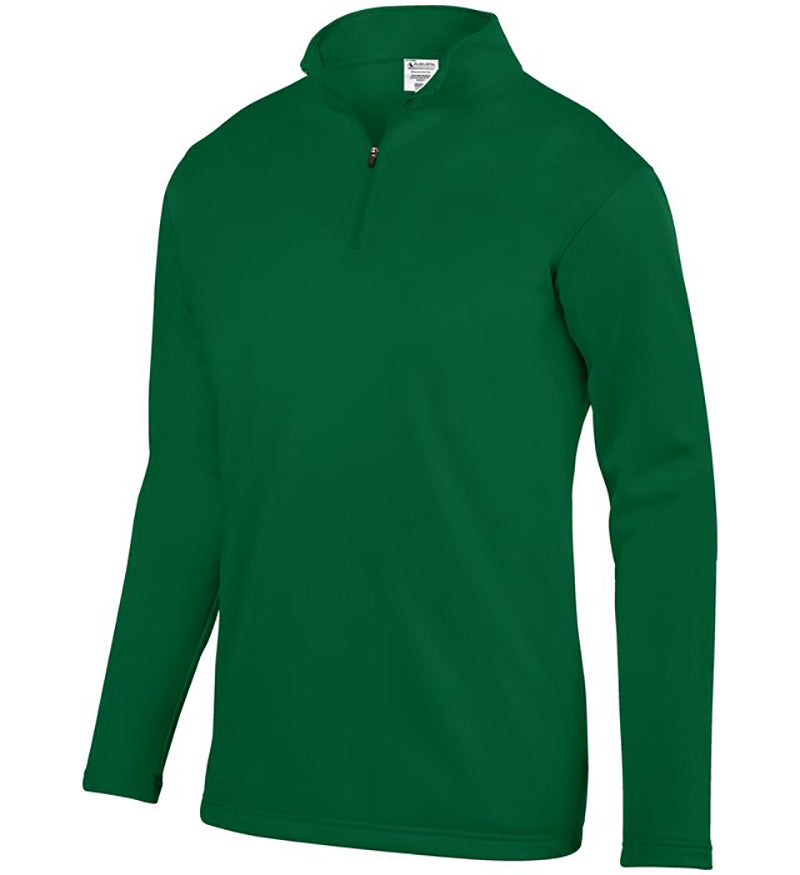 Augusta Wicking Fleece 1/4 Zip Pullover (M) (Dark Green)