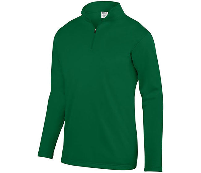 Augusta Wicking Fleece 1/4 Zip Pullover (M) (Dark Green)