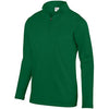 Augusta Wicking Fleece 1/4 Zip Pullover (M) (Dark Green)