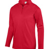 Augusta Wicking Fleece 1/4 Zip Pullover (M) (Red)