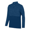 Augusta Shadow Tonal Heather 1/4 Zip Pullover (M) (Navy)