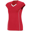 Augusta Blash Short Sleeve Jersey (W) (Red)