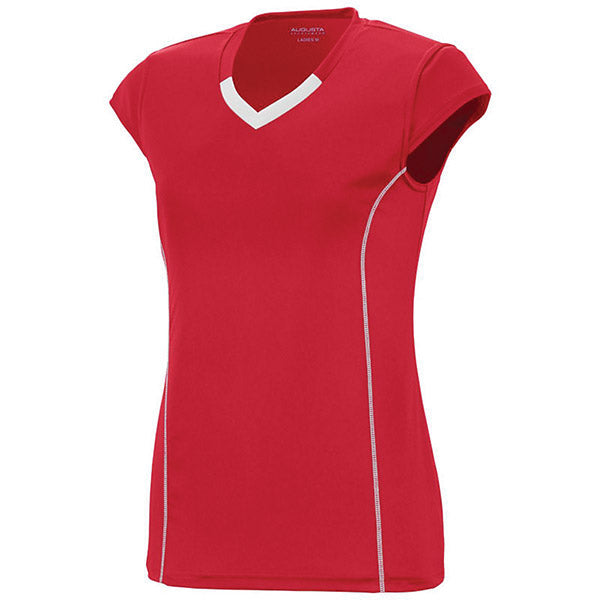 Augusta Blash Short Sleeve Jersey (W) (Red)