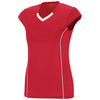 Augusta Blash Short Sleeve Jersey (W) (Red)