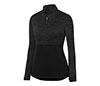 Augusta Shadow Tonal Heather 1/4 Zip Pullover (W) (Black)