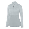 Augusta Shadow Tonal Heather 1/4 Zip Pullover (W) (Silver)