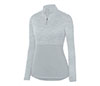 Augusta Shadow Tonal Heather 1/4 Zip Pullover (W) (Silver)