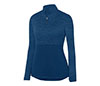 Augusta Shadow Tonal Heather 1/4 Zip Pullover (W) (Navy)