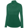 Augusta Shadow Tonal Heather 1/4 Zip Pullover (W) (Dark Green)