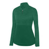 Augusta Shadow Tonal Heather 1/4 Zip Pullover (W) (Dark Green)