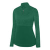 Augusta Shadow Tonal Heather 1/4 Zip Pullover (W) (Dark Green)