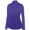 Augusta Shadow Tonal Heather 1/4 Zip Pullover (W) (Purple)