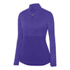 Augusta Shadow Tonal Heather 1/4 Zip Pullover (W) (Purple)