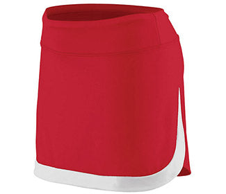 Augusta Color Block Skirt (W) (Red/White)
