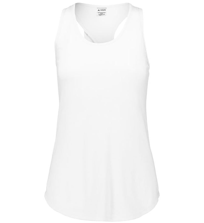 Augusta Lux Tri-Blend Tank (W) (White)