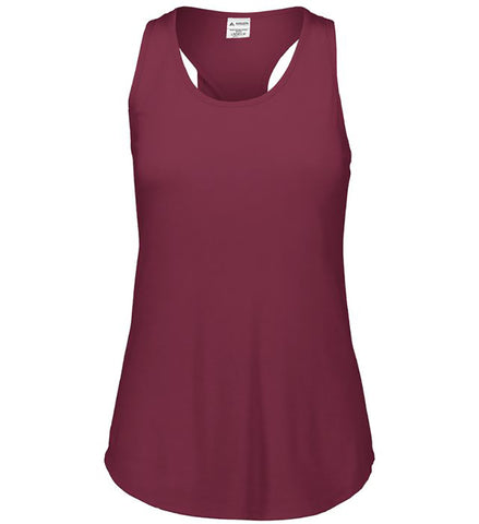 Augusta Lux Tri-Blend Tank (W) (Maroon)