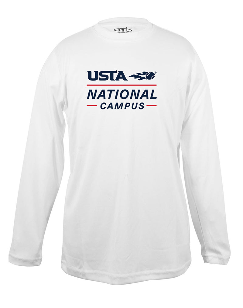Garb Usta Jessie Performance Long Sleeve Tee (B) (White)