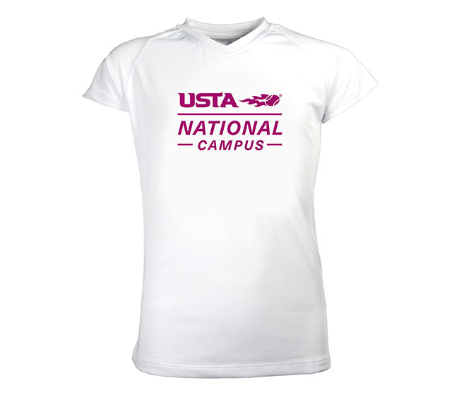 Garb Usta Brittany Toddler V-Neck Tee (G) (White)