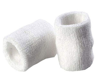 Gamma Elite Single Wristbands (2X) (White)