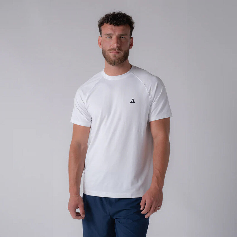 Joola Pickleball Court Raglan Short Sleeve Tee (M) (White)