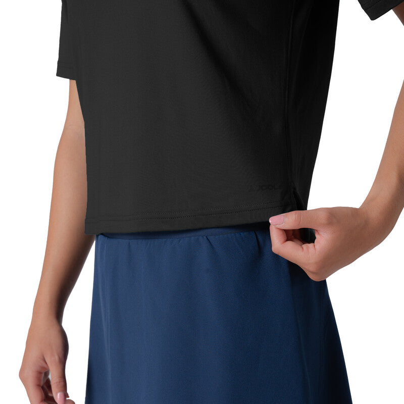 Joola Pickleball Court Crop Tee (W) (White) Joola