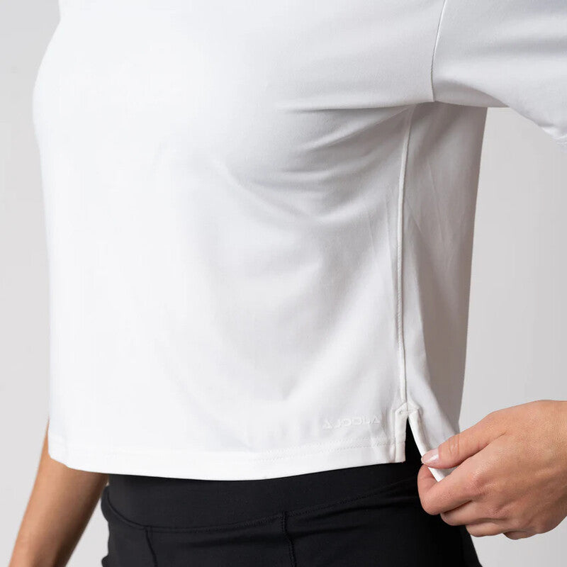 Joola Pickleball Court Crop Tee (W) (White) Joola
