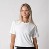 Joola Pickleball Court Crop Tee (W) (White)