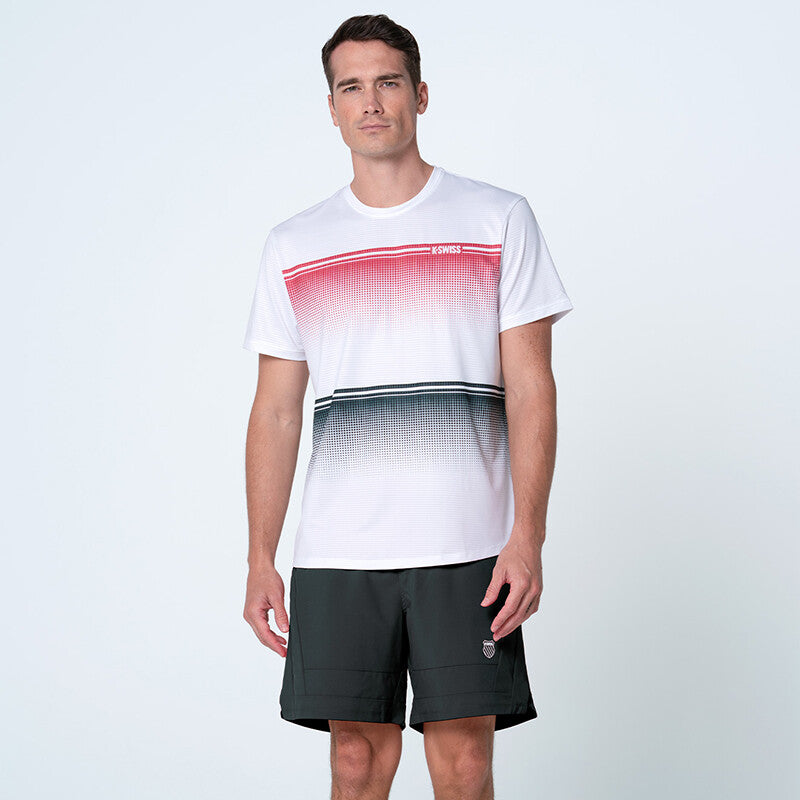 K-Swiss Gradient Descent Short Sleeve (M) (White/Black)