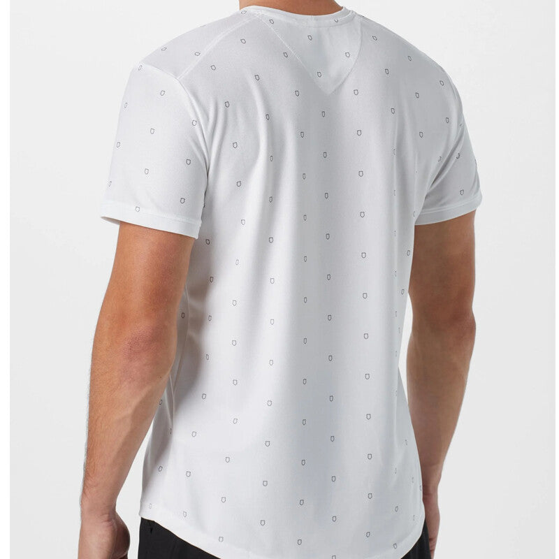 K-Swiss Shield Short Sleeve Crew (M) (White) K-Swiss