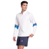 K-Swiss Downforce Long Sleeve 1/4 Zip (M) (White) K-Swiss CKSM0F-WHT-L