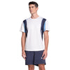 K-Swiss Breakline Stripe Short Sleeve (M) (White/Blue) K-Swiss