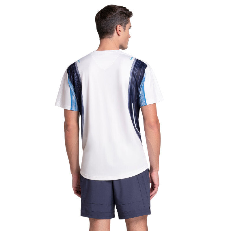 K-Swiss Breakline Stripe Short Sleeve (M) (White/Blue)