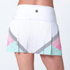 K-Swiss Pleated Skirt 14.5" (W) (White/Pink)