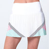 K-Swiss Pleated Skirt 14.5" (W) (White/Pink)