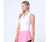K-Swiss Set Sleeveless Polo (W) (White/Pink)
