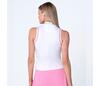 K-Swiss Set Sleeveless Polo (W) (White/Pink)