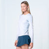 K-Swiss Pique Long Sleeve (W) (Meteorite) K-Swiss CKSW08-WH/GY-L