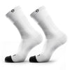 Lasso Men'S Athletic Compression Crew Socks 2.0 (M) (White)