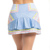 Lucky In Love Long Blossom Skirt (Light Denim)