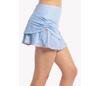 Lucky In Love Chambray Ruched Skirt (Light Denim)
