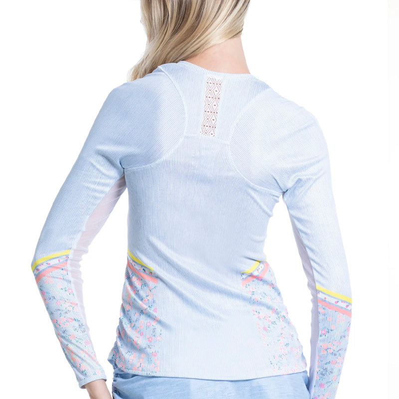 Lucky In Love Chambray Blossom Long Sleeve (Light Denim)