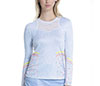 Lucky In Love Chambray Blossom Long Sleeve (Light Denim)