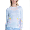 Lucky In Love Chambray Blossom Long Sleeve (Light Denim)