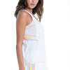 Lucky In Love Feelin' Lacey Tank (White)