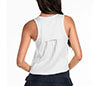 Lucky In Love Pleats Please Tank (White)