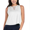 Lucky In Love Pleats Please Tank (White)