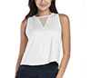 Lucky In Love Pleats Please Tank (White)