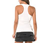 Lucky In Love V-Neck Tank W/ Bra (White)