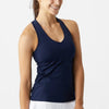 Lucky In Love V-Neck Tank W/ Bra (Midnight)