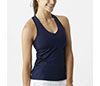 Lucky In Love V-Neck Tank W/ Bra (Midnight)